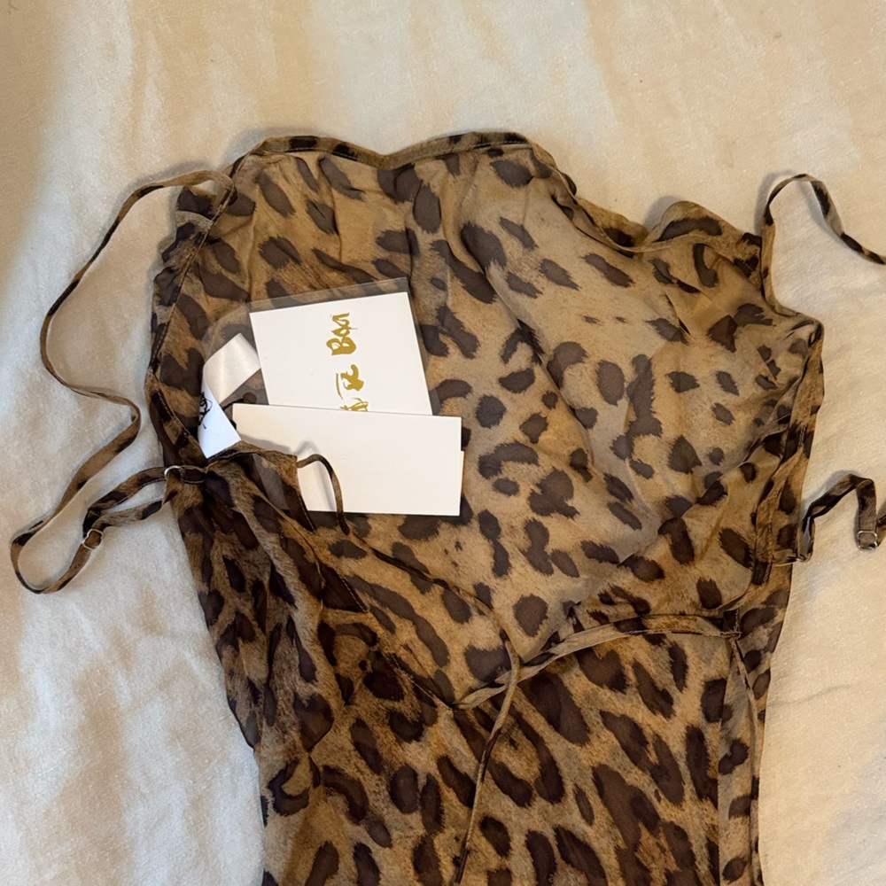 NWT Rat & Boa Valentina Leopard Print Dress ~ Coachella festival - Picture 6 of 10